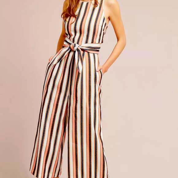 SZ L Adelyn Rae fully lined crop jumpsuit. - Picture 1 of 4